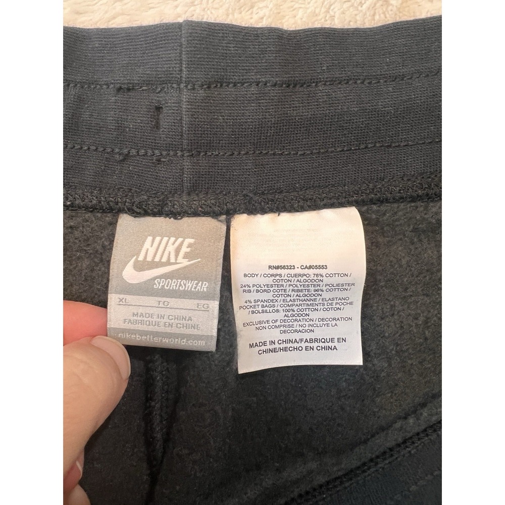 Nike The Athletic Dept Cropped Joggers XL Womens Fleece Sweatpants Lounge Black - Picture 3 of 5